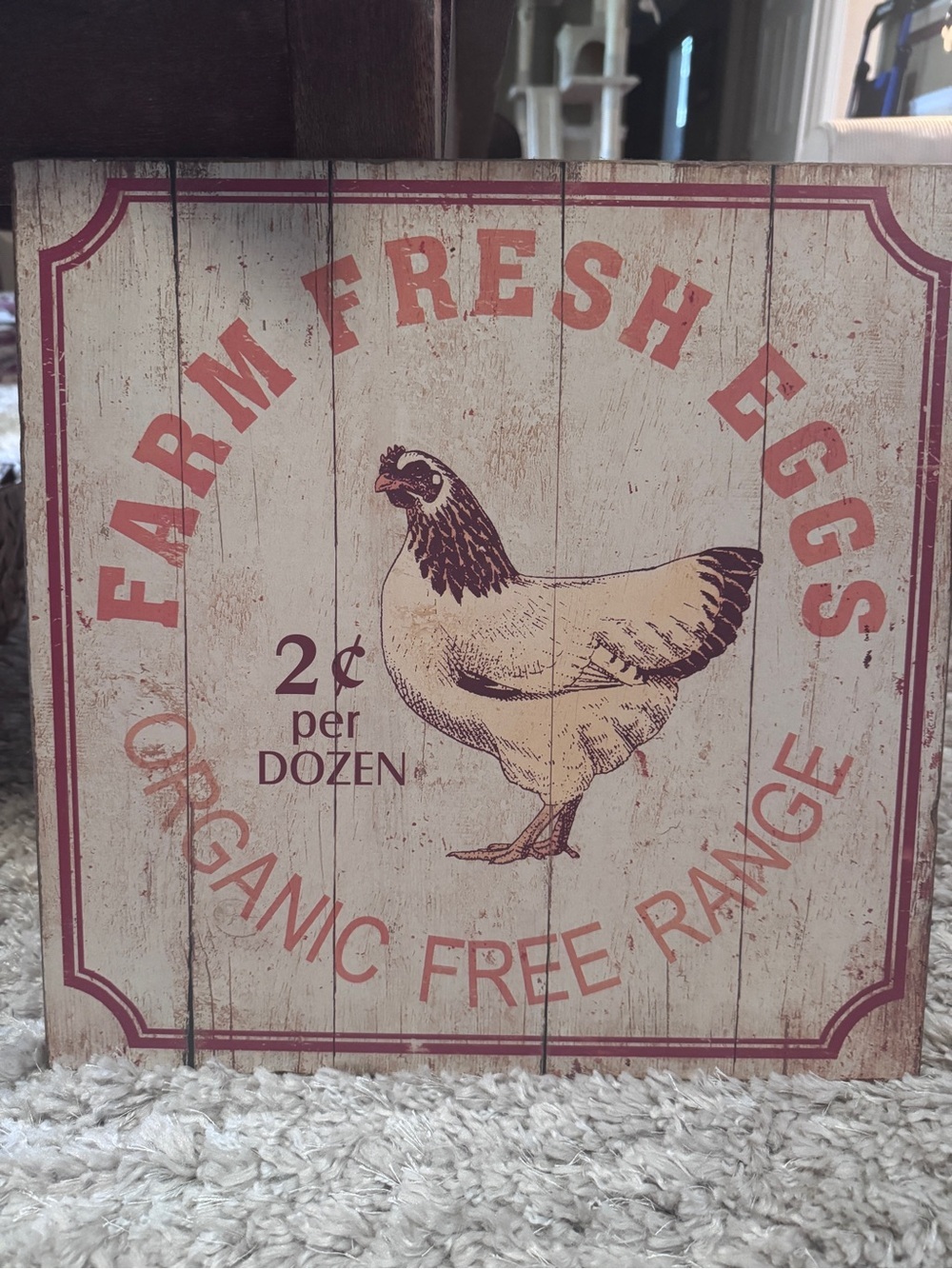 Vintage Chicken Wall Art, Chicken Decor, Farmhouse Style, Wall Hanging Gift